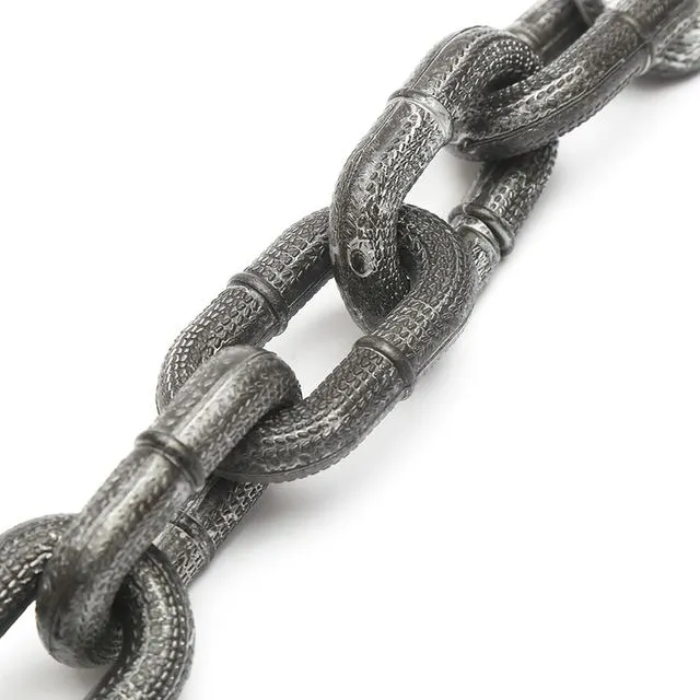 Cosplay&ware Halloween Chain Handcuffs Cosplay Prisoners Dress Up Handcuff Wrist Shackles Tooks Costume Party Trick 7 Cosplay&ware Halloween Chain Handcuffs Cosplay Prisoners Dress Up Handcuff Wrist Shackles Tooks Costume Party Trick - Image 5