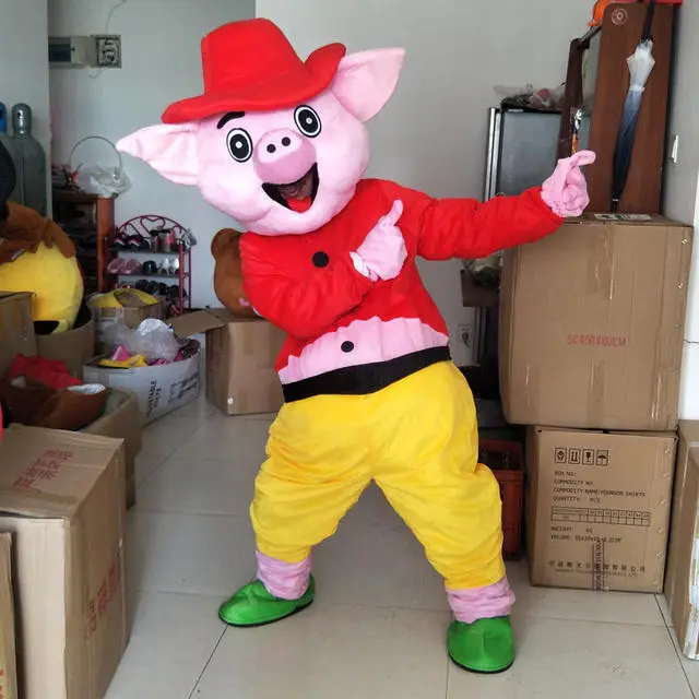Cosplay&ware Happy Pig Mascot Costume Suits Cosplay Party Game Dress Outfits Clothing Advertising Carnival Halloween Xmas Easter 5 Cosplay&ware Happy Pig Mascot Costume Suits Cosplay Party Game Dress Outfits Clothing Advertising Carnival Halloween Xmas Easter - Image 3