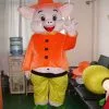 Cosplay&ware Happy Pig Mascot Costume Suits Cosplay Party Game Dress Outfits Clothing Advertising Carnival Halloween Xmas Easter
