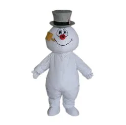 Cosplay&ware Hottest Frosty Snowman Mascot Costume Walking Adult Cartoon Clothing