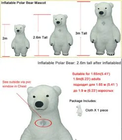 Cosplay&ware Inflatable Polar Bear Mascot Costume Animal Adult Cosplay Party Game Dress Outfits Clothing Advertising Carnival Halloween Xmas -Cosplayware Store Inflatable Polar Bear Mascot Costume Animal Adult Cosplay Party Game Dress Outfits Clothing Advertising Carnival Halloween 4.jpg 640x640q80 4.jpg 4