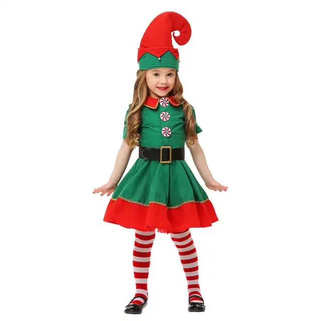 Cosplay&ware Kawayi Parent-child Costumes Halloween Christmas Disfraces Elf Cosplay Deguisement Carnaval 6 Cosplay&ware Kawayi Parent-child Costumes Halloween Christmas Disfraces Elf Cosplay Deguisement Carnaval - Image 4