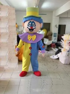 Cosplay&ware Lovely Clown Mascot Costume Suits Cosplay Party Game Dress Clothing Carnival Halloween Handmade Cartoon Character