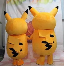 Cosplay&ware Lovely Yellow Pikachu Mascot Costume Pocket Monster With Long Black Ears Red Cheeks Ship -Cosplayware Store Lovely Yellow Pikachu Mascot Costume Mascot Pokemon Pocket Monster With Long Yellow Black Ears Red Cheeks 4.jpg 640x640q80 4.jpg 4