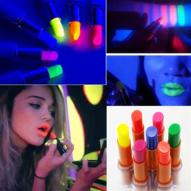 Cosplay&ware Luminous Glow Lipstick Lip Stick Fluorescence In Dark Stage Nightclubs Performance Party Makeup Rave Led Favors 3 Cosplay&ware Luminous Glow Lipstick Lip Stick Fluorescence In Dark Stage Nightclubs Performance Party Makeup Rave Led Favors