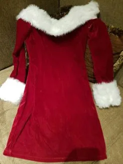 Cosplay&ware M-xxl High Sexy Red Velvet Christmas Costumes Women Party Dress Adult Santa Clause Uniform -Cosplayware Store M XXL High Quality Sexy Red Velvet Christmas Costumes Women Christmas Party Dress Adult Santa Clause 2.jpg 640x640q80 2.jpg 2
