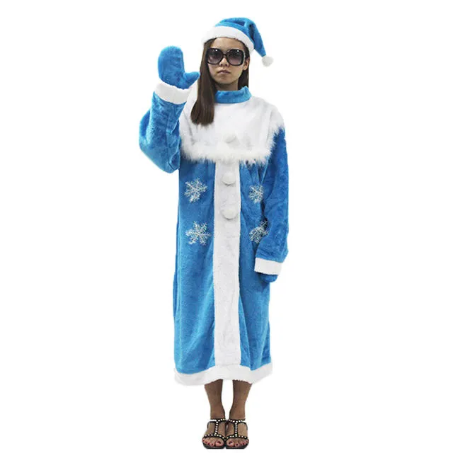 Cosplay&ware Women Snow Maiden Christmas Santa Claus Costume Snegurochka Funny Dress Suit Cosplay Xmas Adult 7 Cosplay&ware Women Snow Maiden Christmas Santa Claus Costume Snegurochka Funny Dress Suit Cosplay Xmas Adult - Image 5
