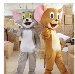 Cosplay&ware Tom Cat And Jerry Mouse Mascot Costume Cartoon Dolls Performance Clothing