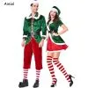 Ainiel Merry Christmas Dress Santa Claus Deluxe Velvet Cosplay Costumes Red Green Jacket Hat Belt Women Men -Cosplayware Store New Year Merry Christmas Clothes Dress Santa Claus Deluxe Velvet Cosplay Costumes Red Green Jacket Hat.jpg 640x640q80.jpg