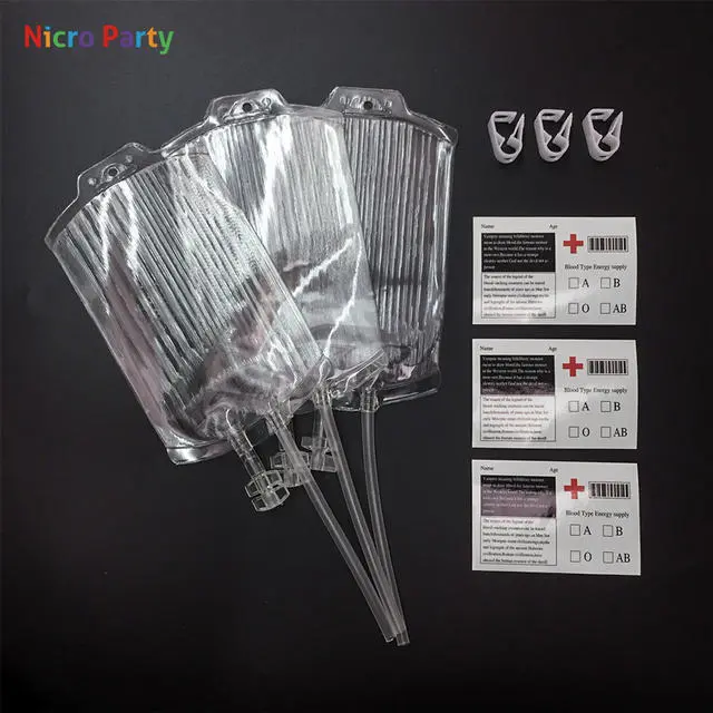 Cosplay&ware Nicro Clear Halloween Food Grade Pvc Drink Bag The Vampire Diaries Cosplay Blood Decoration Oth168 4 Cosplay&ware Nicro Clear Halloween Food Grade Pvc Drink Bag The Vampire Diaries Cosplay Blood Decoration Oth168 - Image 2