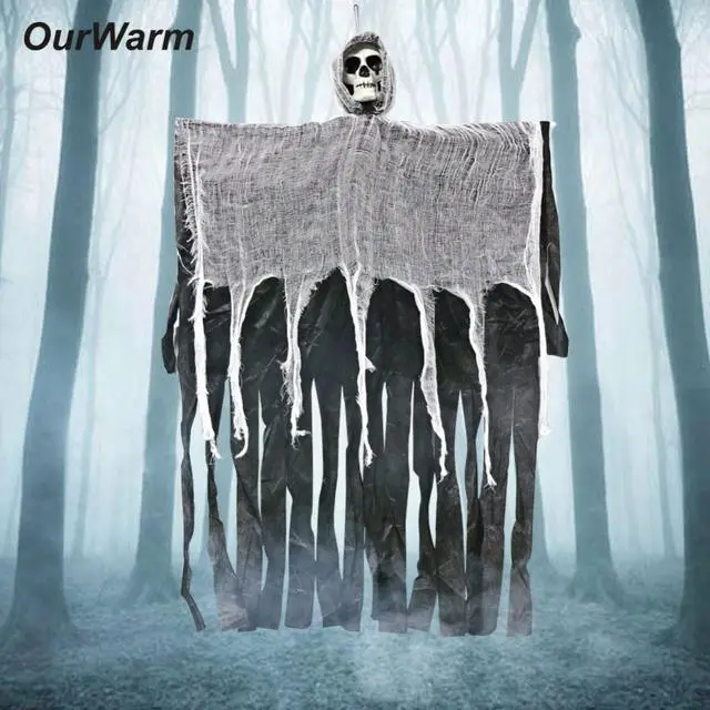 Ourwarm 90cm Halloween Hanging Ghost Haunted Grim Reaper Horror Home Door Bar Club Decorations 4 Ourwarm 90cm Halloween Hanging Ghost Haunted Grim Reaper Horror Home Door Bar Club Decorations - Image 2