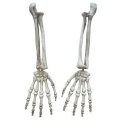 Cosplay&ware Plastic Skeleton Arms Witch Hands Haunted Escape Horror Halloween Decorations