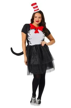 The Cat In The Hat Dress Adult Costume