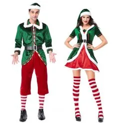 Cosplay&ware Sladuo Adult Costume Santa Clausampsexy Girl Christmas Costumes Couples Elf Set
