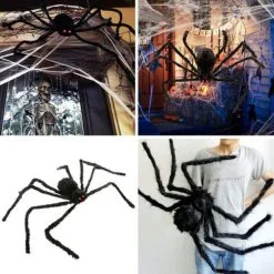 Faroot Spider Halloween Spiders Haunted Indoor Outdoor Giant Prop Web White Stretchable Cobweb -Cosplayware Store Spider Halloween Spiders Decor Haunted House Props Indoor Outdoor Giant Spider House Prop Spider Web White 2.jpg 640x640q80 2.jpg 2