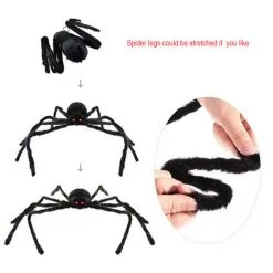 Cosplay&ware Super Big Plush Halloween Horrible Black Furry Fake Spider Size 60cm90cm150cmcreep Trick Treat Decoration -Cosplayware Store Super big plush Halloween Horrible Big Black Furry Fake Spider Size 60cm 90cm 150cm Creep Trick 3.jpg 640x640q80 3.jpg 3