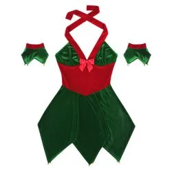 Cosplay&ware Tiaobug Women Soft Velvet Halter Christmas Elf Costume Fancy Dress Arm Cuffs Set Female Cosplay Party Up 11 Cosplay&ware Tiaobug Women Soft Velvet Halter Christmas Elf Costume Fancy Dress Arm Cuffs Set Female Cosplay Party Up -Cosplayware Store TiaoBug Women Soft Velvet Halter Christmas Elf Costume Fancy Dress Arm Cuffs Set Female Christmas Costume 2.jpg 640x640q80 2.jpg 2
