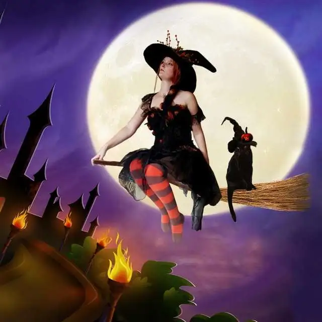 BESTOYARD Unomor Witch Broom Straw Costume Cosplay Wizard Halloween Party Magic Children Kids 8 BESTOYARD Unomor Witch Broom Straw Costume Cosplay Wizard Halloween Party Magic Children Kids - Image 6