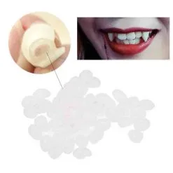 Cosplay&ware Vampire Teeth Dentures Halloween Temporary Tooth Repair And Gap Fake Solid Glue Denture Adhesive K20