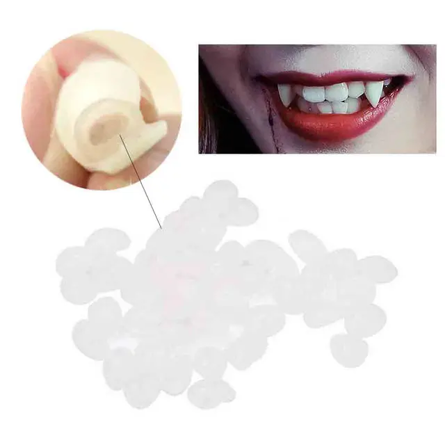 Cosplay&ware Vampire Teeth Dentures Halloween Temporary Tooth Repair And Gap Fake Solid Glue Denture Adhesive K20 3 Cosplay&ware Vampire Teeth Dentures Halloween Temporary Tooth Repair And Gap Fake Solid Glue Denture Adhesive K20