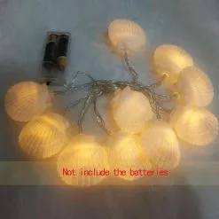 HOUSEEN Wall Hanging Led Sea Shell Garlands 16m String Chain Wedding Party Photo Children Room Home -Cosplayware Store Wall Hanging LED Sea Shell Garlands 1 6m Birthday String Chain For Wedding Party Photo Props.jpeg 640x640q80 3.jpg 3