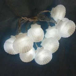 HOUSEEN Wall Hanging Led Sea Shell Garlands 16m String Chain Wedding Party Photo Children Room Home