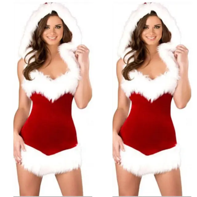 Cosplay&ware Women Sexy Christmas Santa Costume Festival Cosplay Costumes Hoody Dress Outfit Xmas Party Adult Fantasia Fancy Uniform 6 Cosplay&ware Women Sexy Christmas Santa Costume Festival Cosplay Costumes Hoody Dress Outfit Xmas Party Adult Fantasia Fancy Uniform - Image 4