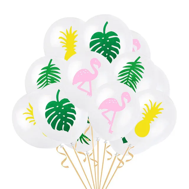 Cosplay&ware Yoriwoo Hawaiian Flower Necklace Flamingo Balloon Latex Photobooth Tropical Beach Hawaii Aloha Party Decoration 5 Cosplay&ware Yoriwoo Hawaiian Flower Necklace Flamingo Balloon Latex Photobooth Tropical Beach Hawaii Aloha Party Decoration - Image 3