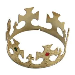 Christmas Hat Prince Charming Golden Gold Crown Wise King Fancy Dress Nativity
