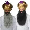 The Dragons Den Adults Sikh Indian Golden Turban & Beard Shia Fancy Dress Set -Cosplayware Store apisk1zlf 34006.1647946636
