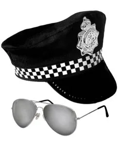 The Dragons Den Police Captain Sargeant Sailor Captain Airline Pilot Peaked Hat & Glasses Fancy Dress Kit -Cosplayware Store b575fe02 a639 4b4a 8ecc fbfdaa87ca2e 52731.1628692960