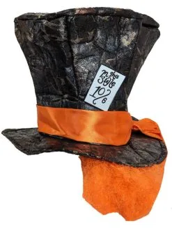 The Dragons Den Adults Mad Hatter Top Hat Wonderland Fancy Dress Costume Accessory [One Size]